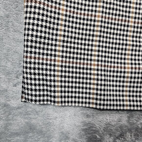 Talbots Pants Womens 16 Black Colton Check Hampshire Ankle Curvy Straight Leg - Picture 5 of 8